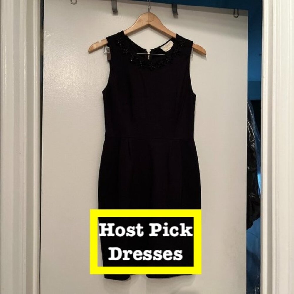 Kate Spade Floral Cluster Diana Dress - Black Dress